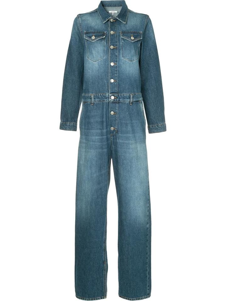 Ganni Denim Boiler Suit - Blue