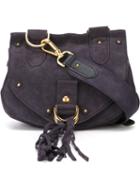 See By Chloé Small Collins Crossbody Bag, Women's, Blue, Suede/leather