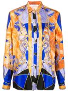 Versace Collection Geometric Pattern Shirt - Orange