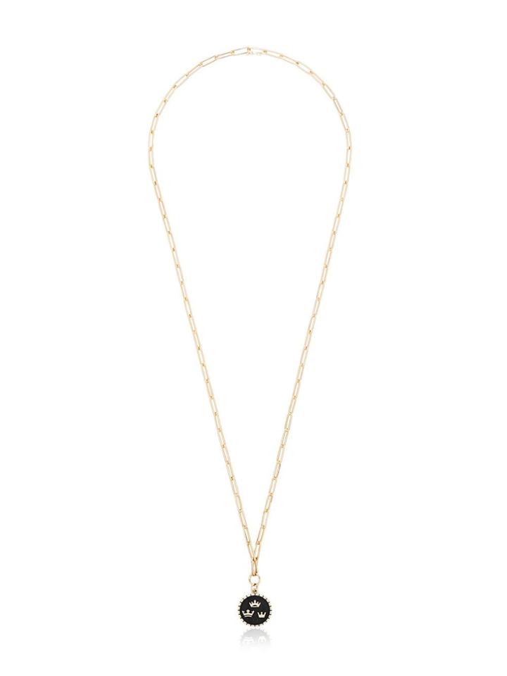 Foundrae Three Crown 18kt Gold Necklace
