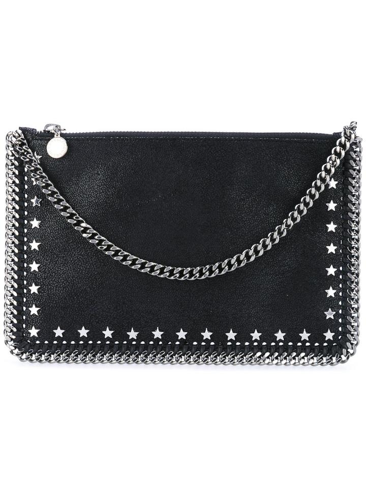 Stella Mccartney - Star Studded Bag - Women - Polyester/artificial Leather - One Size, Black, Polyester/artificial Leather
