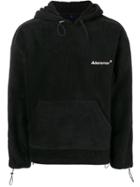 Ader Error Logo Embroidered Hoodie - Black