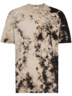 Cmmn Swdn Tie-dye Logo Print T-shirt - Brown