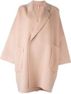 Helmut Lang Oversized Cape Coat, Women's, Size: Medium, Pink/purple, Cashmere/wool