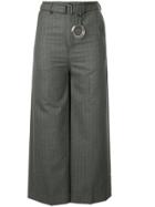 Maison Mihara Yasuhiro Stripe Back Wrapped Pants - Grey