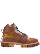 Dolce & Gabbana Colour-block Trekking Boots - Brown