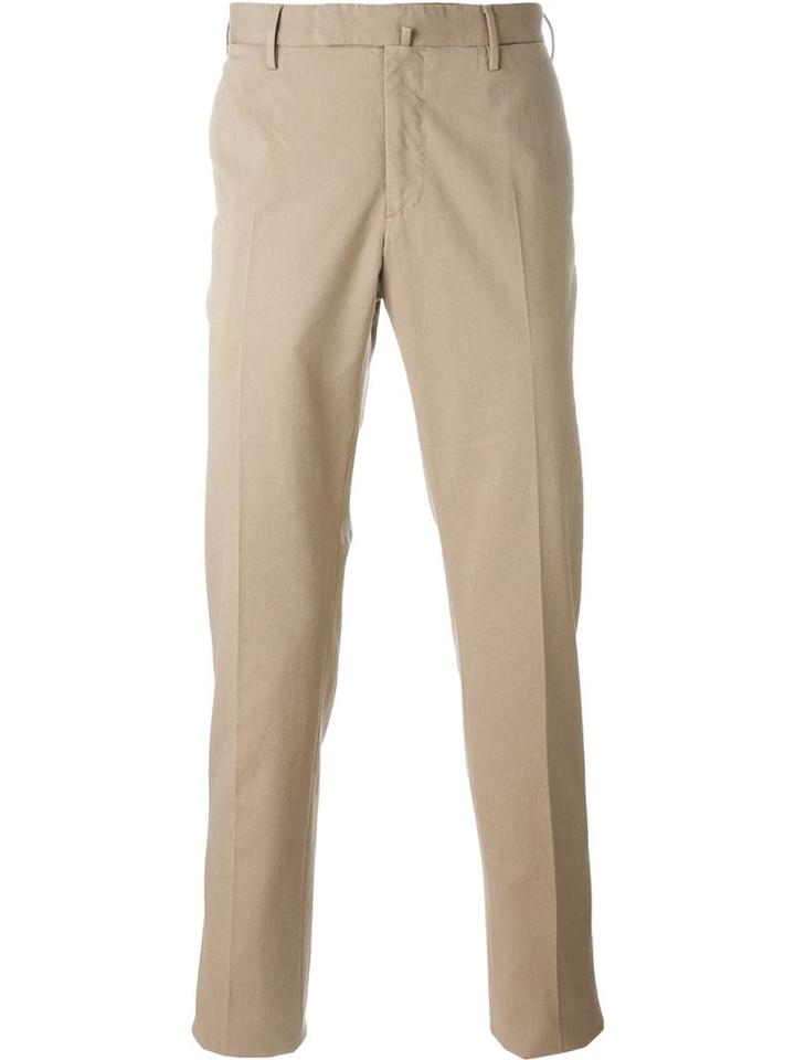 Incotex Tailored Trousers, Men's, Size: 54, Nude/neutrals, Cotton/elastodiene
