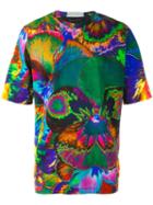 Christopher Kane Pansy Print T-shirt, Men's, Size: Xl, Green, Cotton