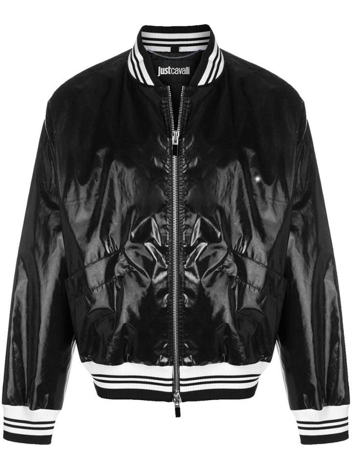 Just Cavalli Lightweight Bomber Jacket - Black