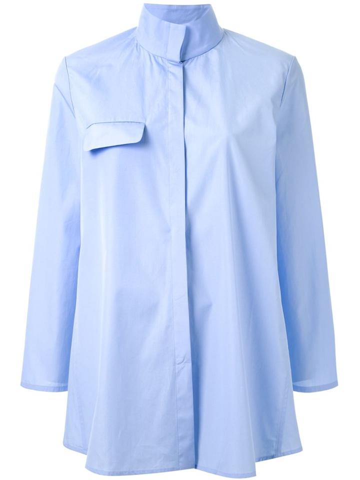22/4 By Stephanie Hahn Stand Up Collar Shirt