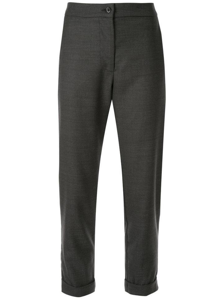 Zambesi Cropped Cigarette Trousers - Grey