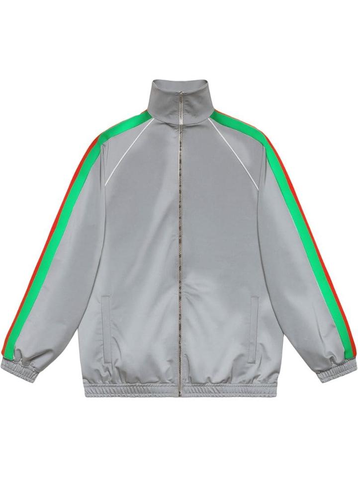 Gucci Reflectiv Side Stripe Track Jacket - Silver