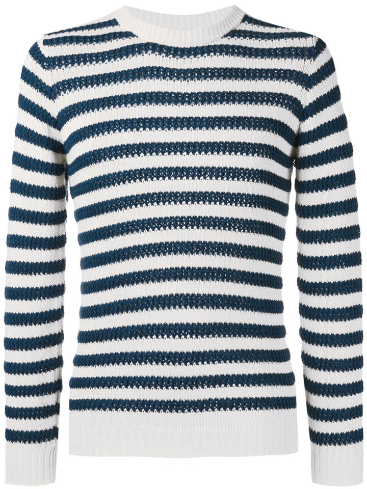 Nuur Striped Jumper - White