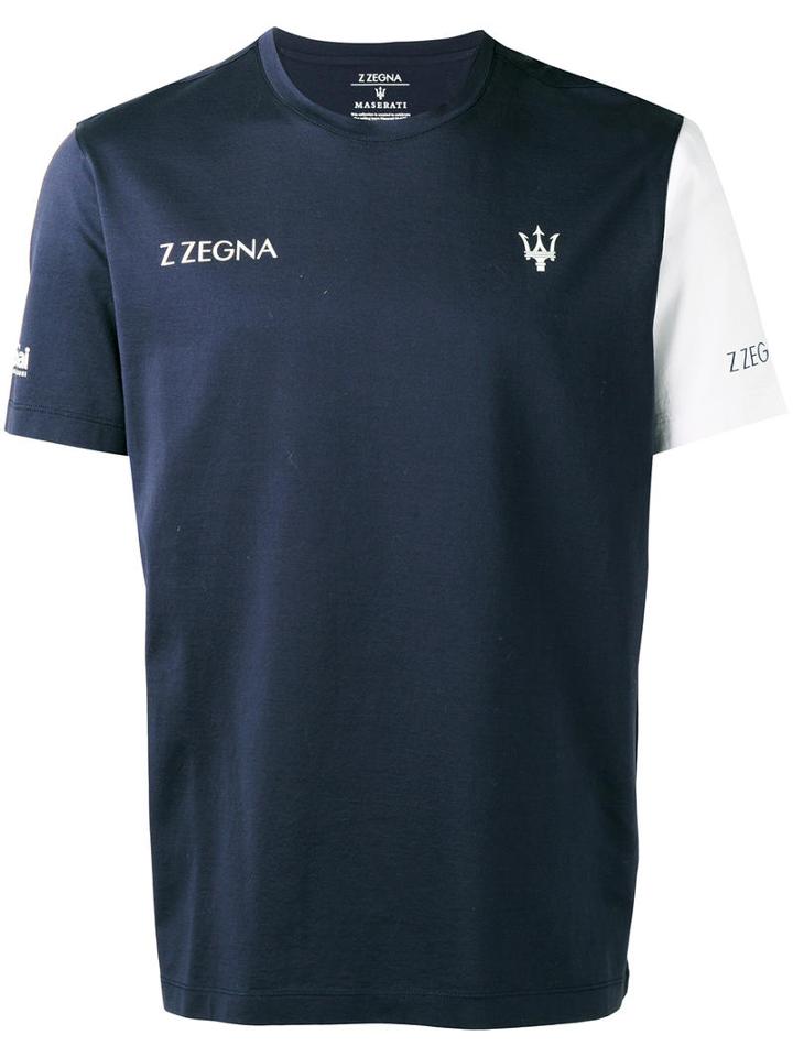 Z Zegna Maserati T-shirt, Men's, Size: Medium, Blue, Cotton