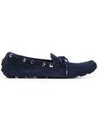 Moncler Eyelet Lace-up Loafers - Blue