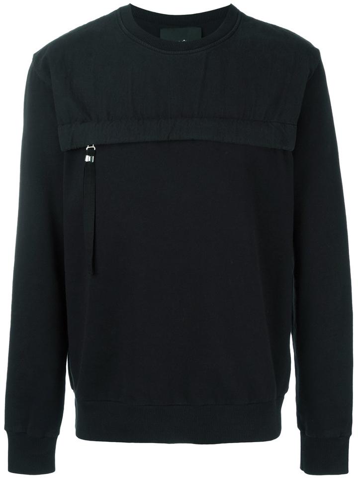 Blood Brother - Stylised Zip Sweatshirt - Men - Cotton - S, Black, Cotton
