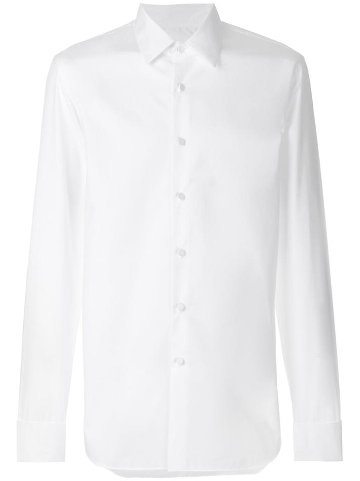 Prada Classic Collared Shirt - White