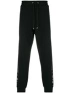 Mcq Alexander Mcqueen Logo Trim Track Pants - Black