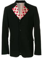 Comme Des Garçons Homme Plus Polka Dot Lapel Blazer - Black