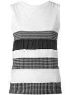 Y's - Tank With Ruffles - Women - Cotton/cupro - 3, White, Cotton/cupro