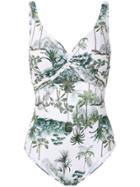 Lygia & Nanny Adriana Printed Swimsuit - White