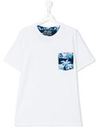 Mc2 Saint Barth Kids - Contrast Pocket T-shirt - Kids - Cotton - 16 Yrs, White