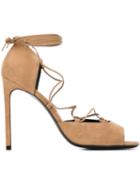 Saint Laurent Jane 105 Pumps, Women's, Size: 41, Nude/neutrals, Suede/leather
