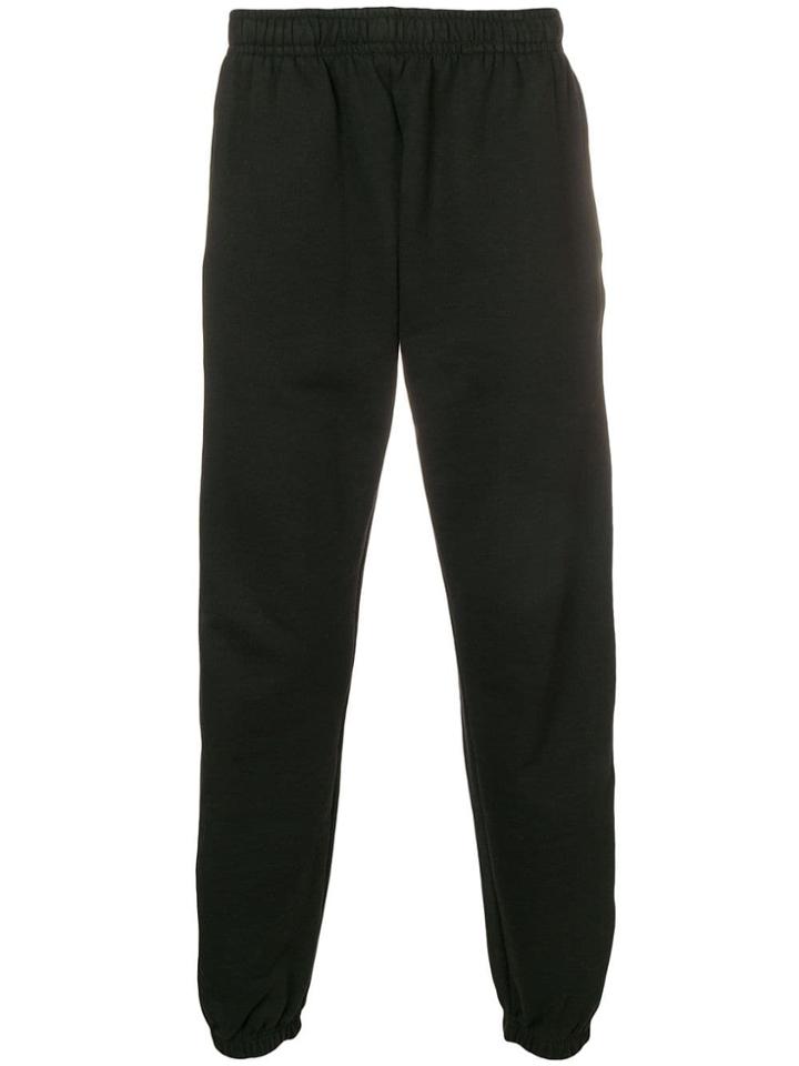 Adish Embroidered Track Trousers - Black