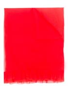 Ermanno Scervino Frill-trim Scarf - Red