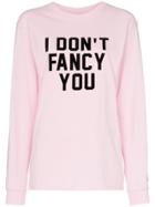 Ashish I Don't Fancy You Slogan Jersey Top - Pink