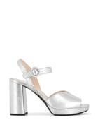 Prada Platform Sandals - Silver