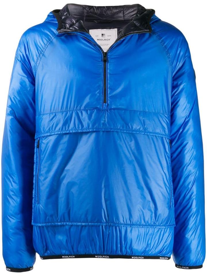Woolrich Overhead Windbreaker Jacket - Blue