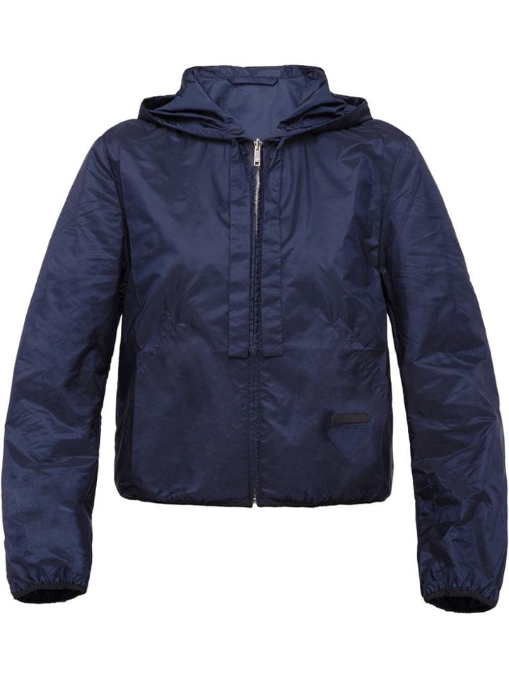 Prada Zipped Windbreaker - Blue