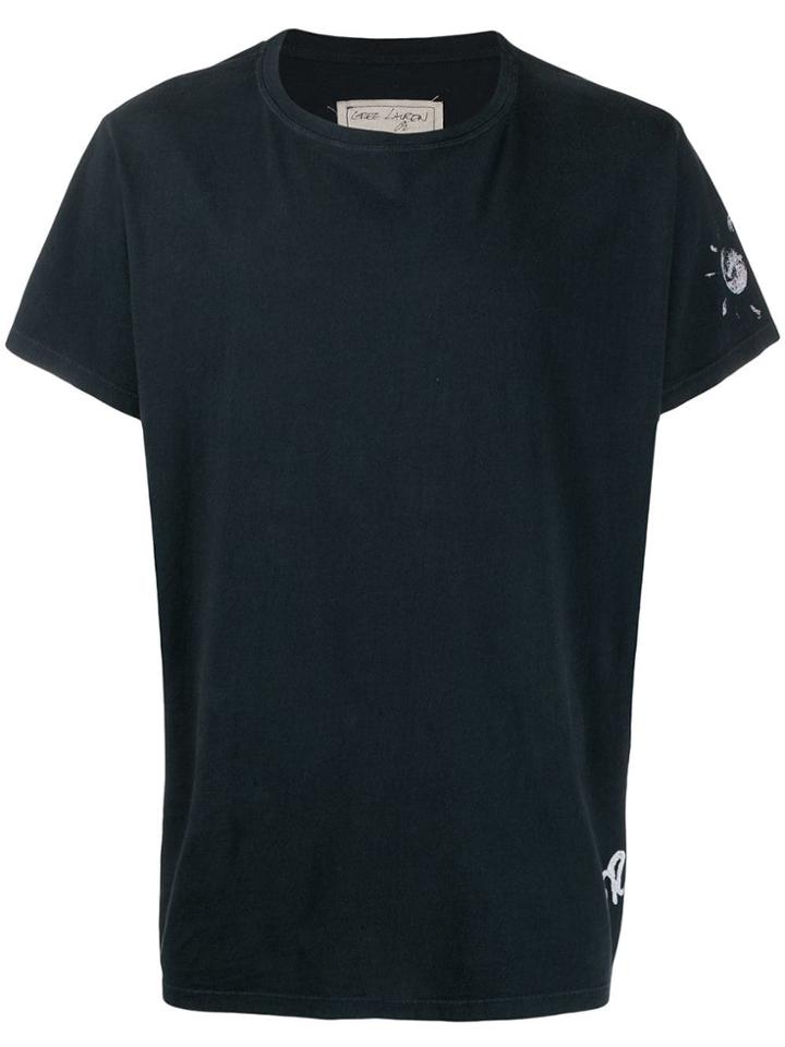 Greg Lauren Logo Sun T-shirt - Blue