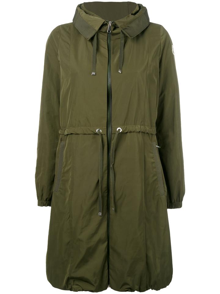 Moncler Tuile Overcoat, Women's, Size: 2, Green, Polyester/polyimide