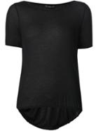 Alexandre Plokhov Gathered Neck T-shirt, Women's, Size: 38, Black, Modal