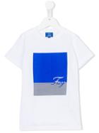 Fay Kids - Logo Square Print T-shirt - Kids - Cotton - 6 Yrs, White