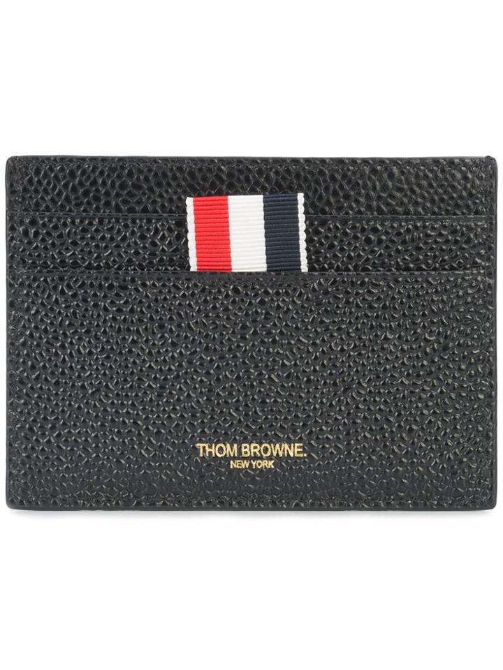 Thom Browne Single Grained Cardholder - Black