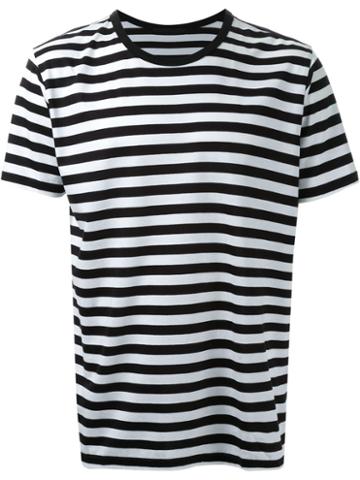 Hl Heddie Lovu Striped T-shirt, Men's, Size: Medium, Black, Cotton/lyocell