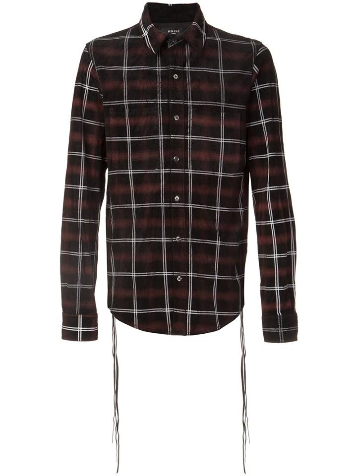 Amiri Plaid Button Down Shirt