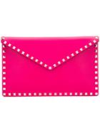 Valentino Valentino Garavani Rockstud Envelope Clutch - Pink & Purple