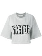 Golden Goose Deluxe Brand Logo Print Top - Grey