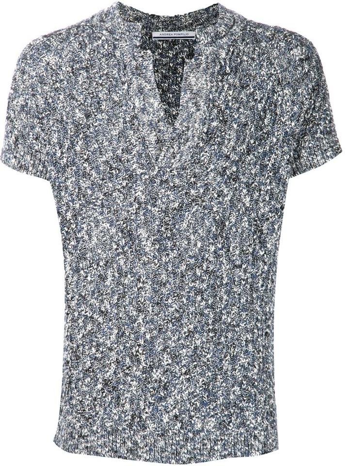 Andrea Pompilio 'ibiza' Knit Polo Shirt