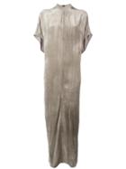Rick Owens 'island' Dress, Women's, Size: 42, Grey, Silk/viscose