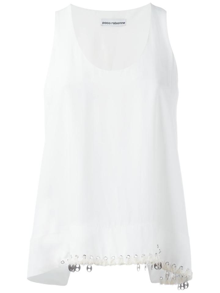 Paco Rabanne Eyelet Hem Tank Top