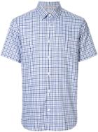 Gieves & Hawkes Check Short-sleeve Shirt - Blue