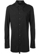 Lost & Found Rooms Piping Detail Long Shirt - Black
