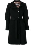 Just Cavalli Leg Of Mutton Midi Coat - Black