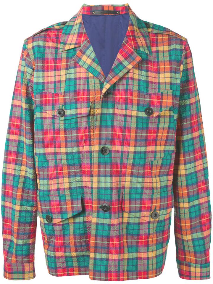 Paul Smith - Checked Shirt Jacket - Men - Cotton/nylon/spandex/elastane - L, Cotton/nylon/spandex/elastane