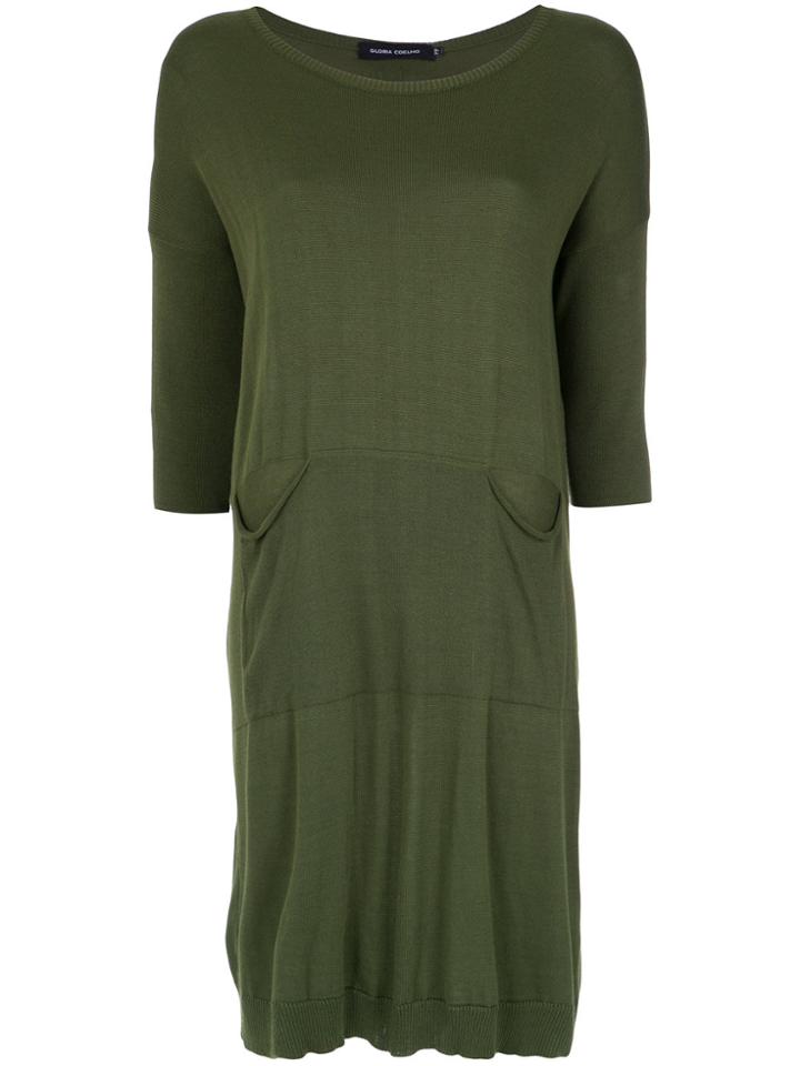 Gloria Coelho Knitted Midi Dress - Green
